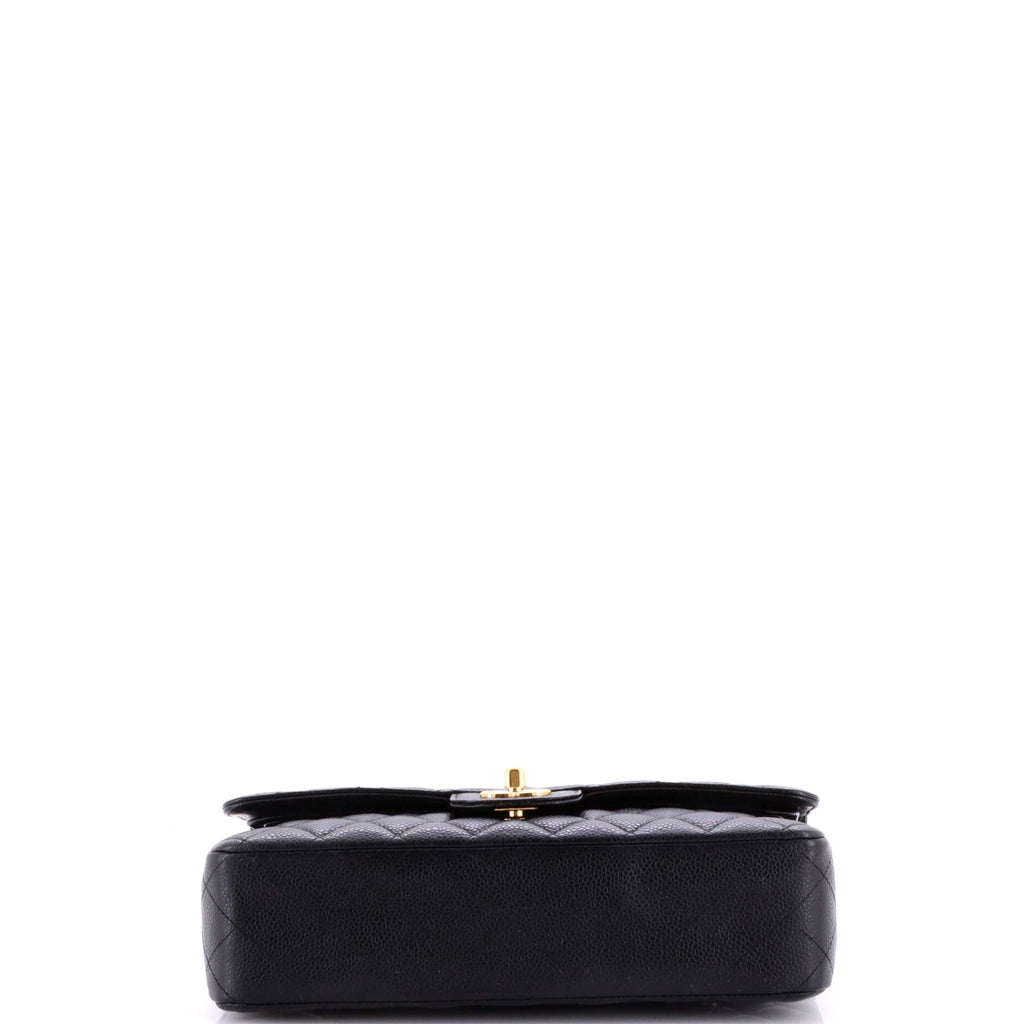 Classic Double Flap Bag Quilted Caviar Medium