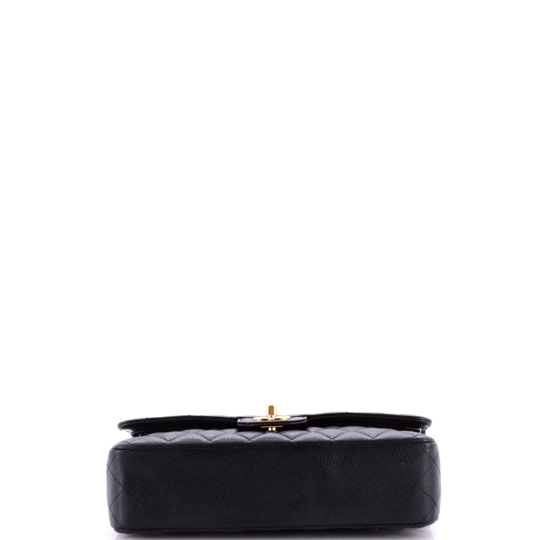 Classic Double Flap Bag Quilted Caviar Medium