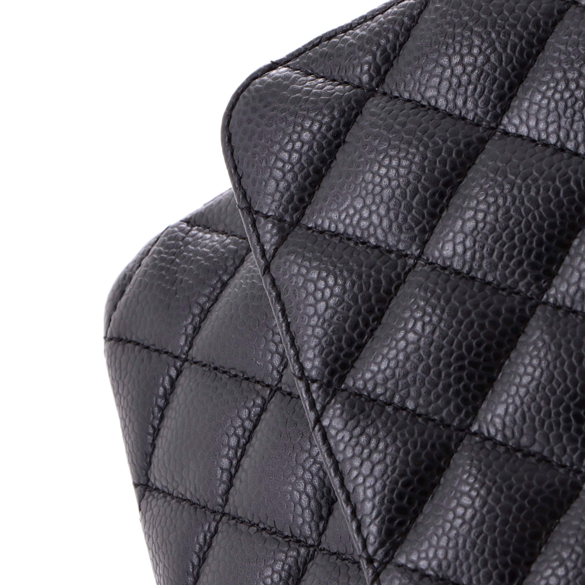Classic Double Flap Bag Quilted Caviar Medium