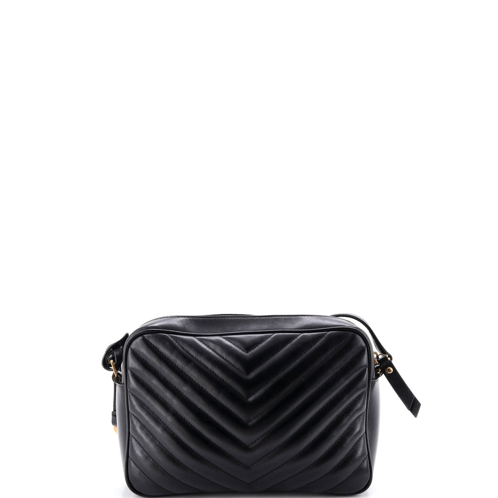Lou Camera Bag Matelasse Chevron Leather Small