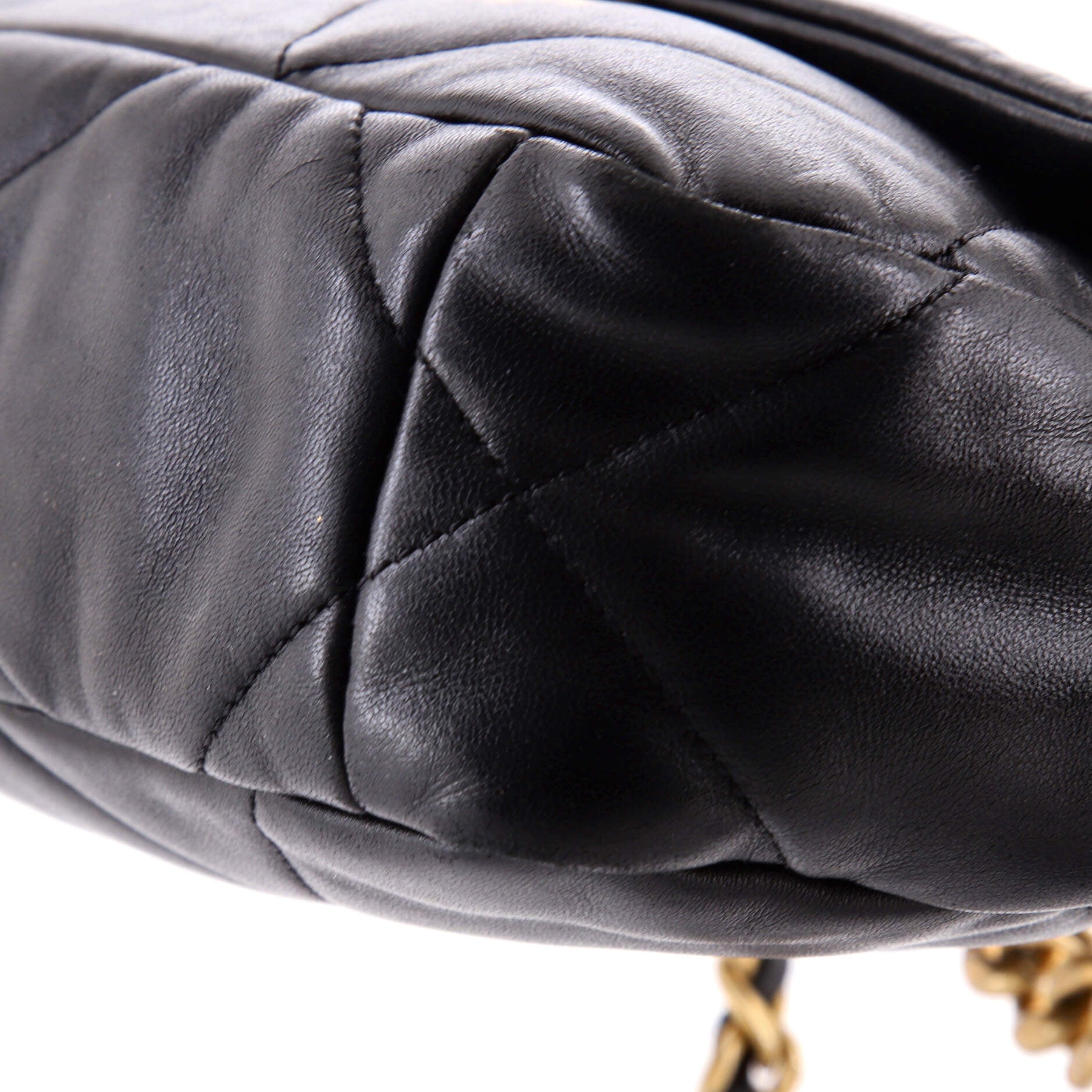 19 Flap Bag Quilted Leather Medium