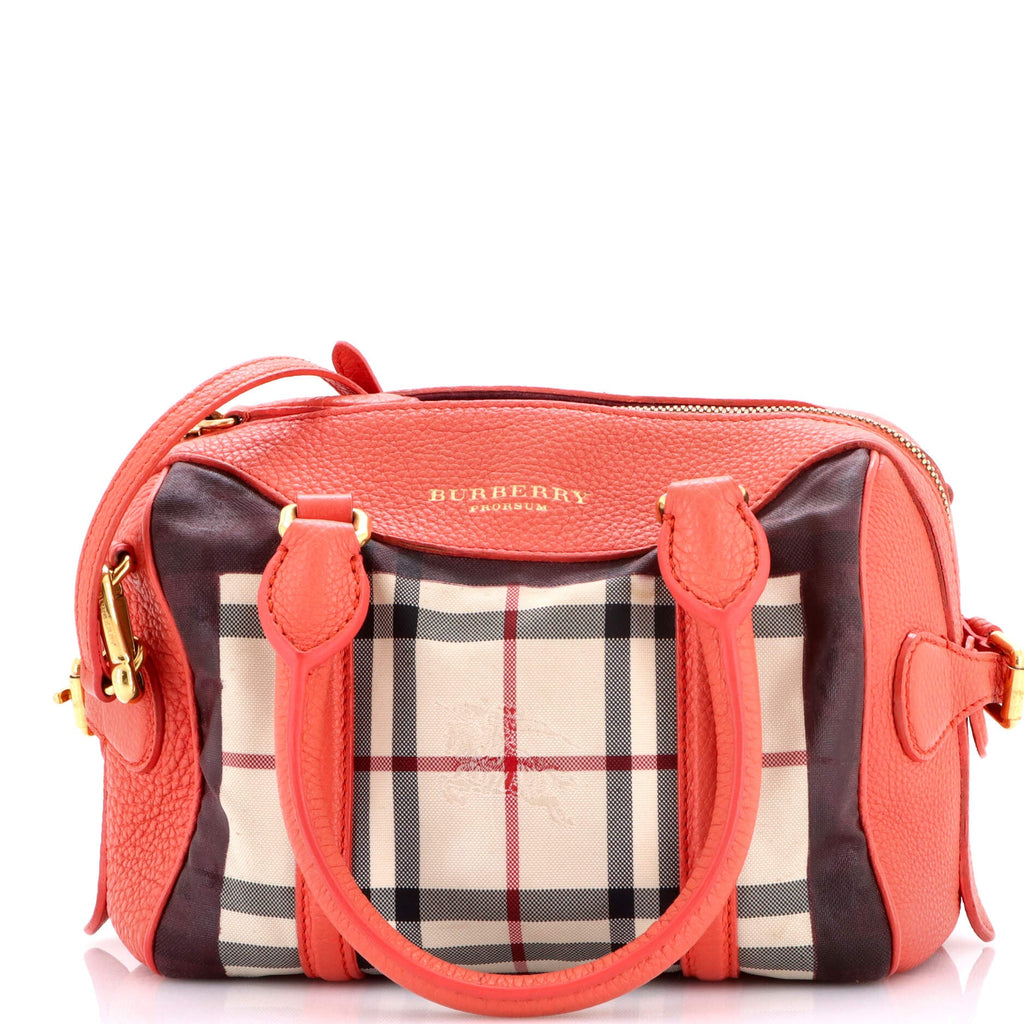 Alchester Convertible Satchel House Check Canvas Small
