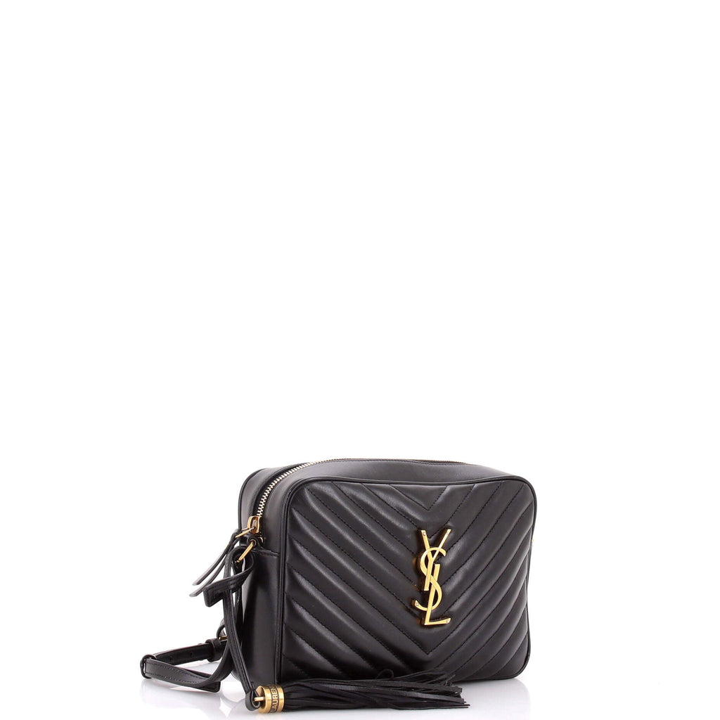 Lou Camera Bag Matelasse Chevron Leather Small