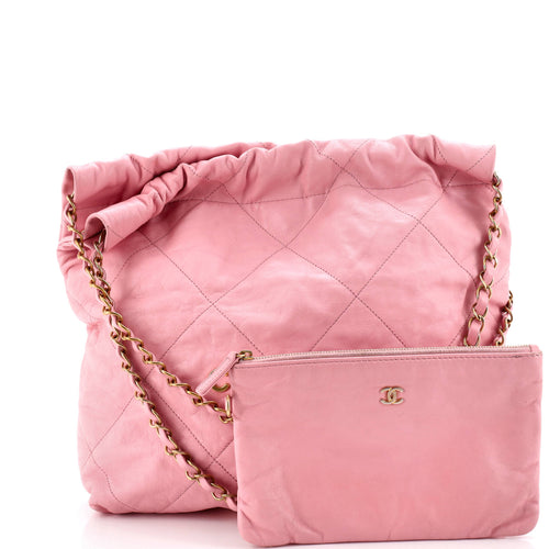22 Chain Hobo Quilted Calfskin Small