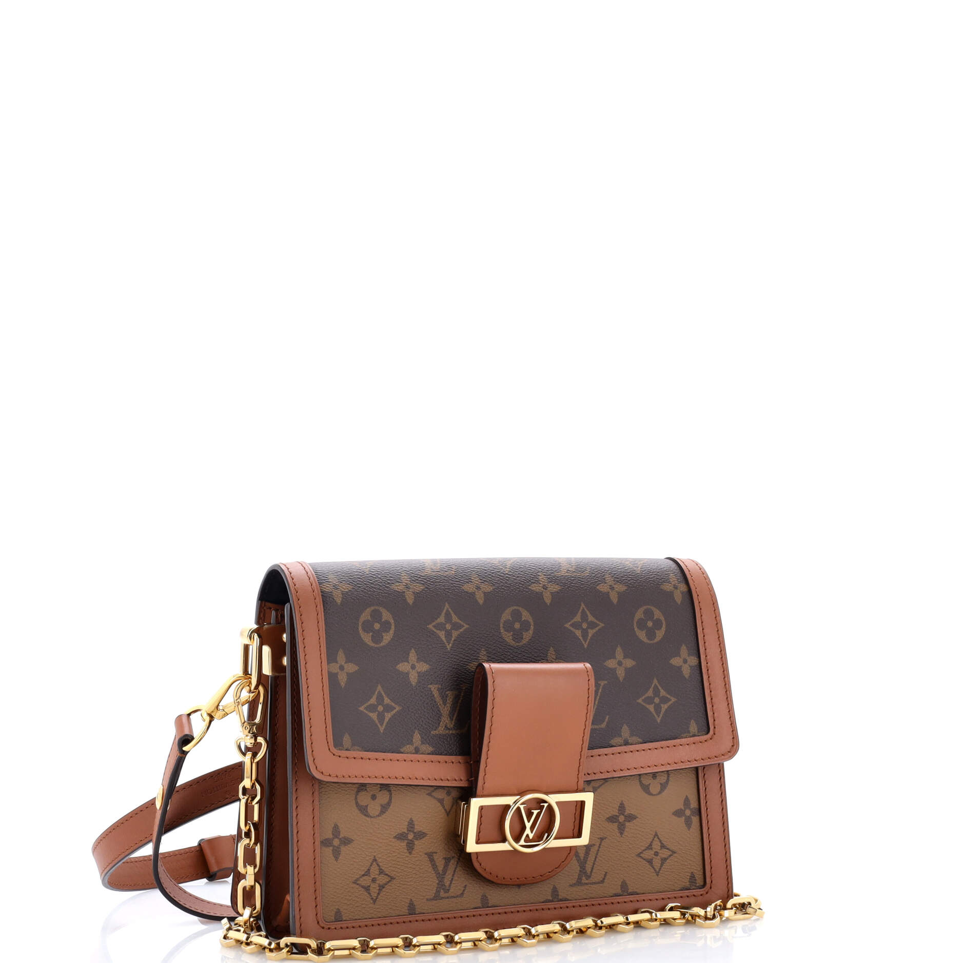 Dauphine Shoulder Bag Reverse Monogram Canvas MM