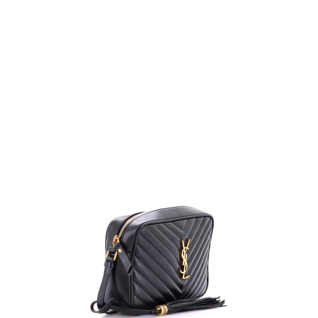 Lou Camera Bag Matelasse Chevron Leather Small