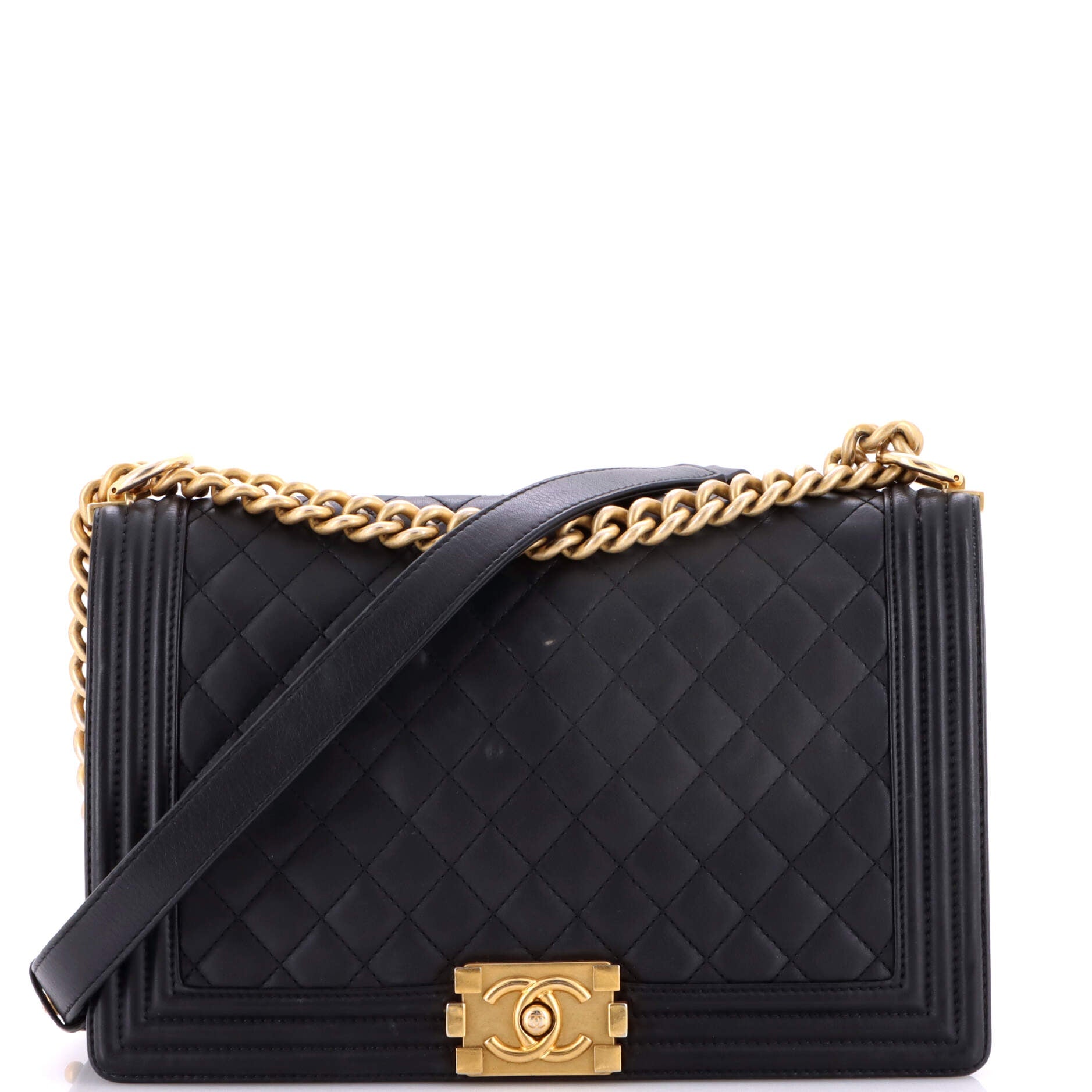 Boy Flap Bag Quilted Lambskin New Medium