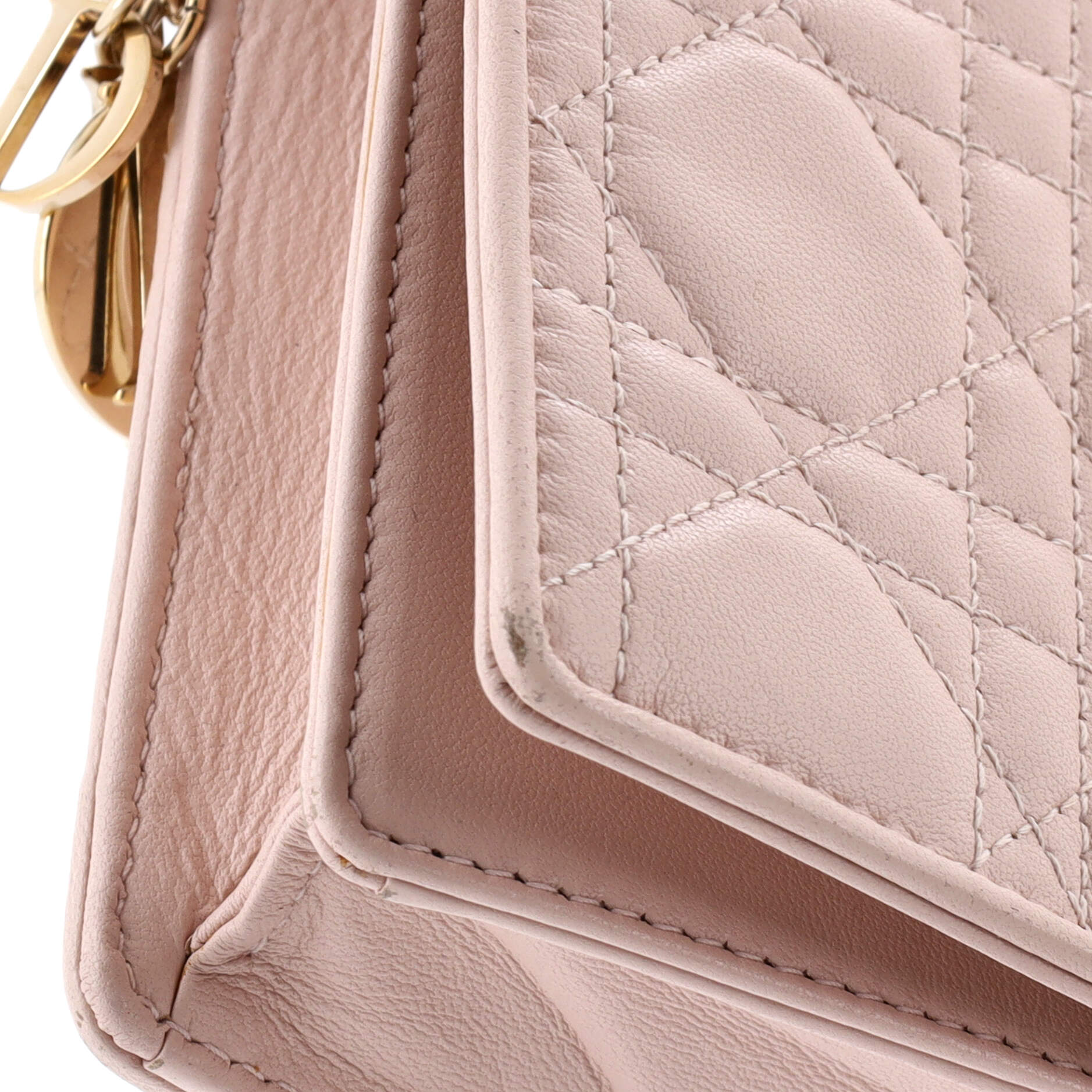Lady Dior Chain Pouch Cannage Quilt Lambskin