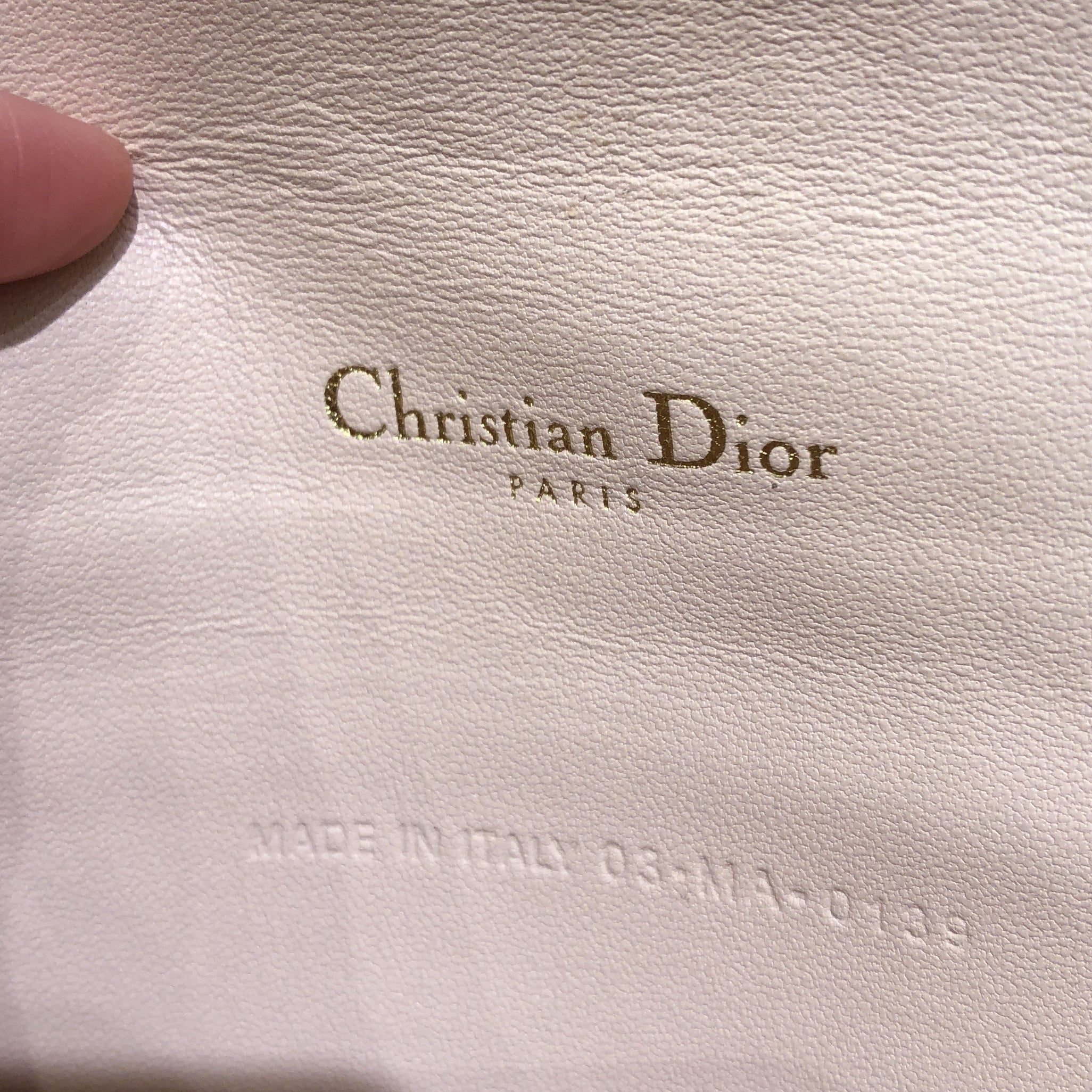 Lady Dior Chain Pouch Cannage Quilt Lambskin