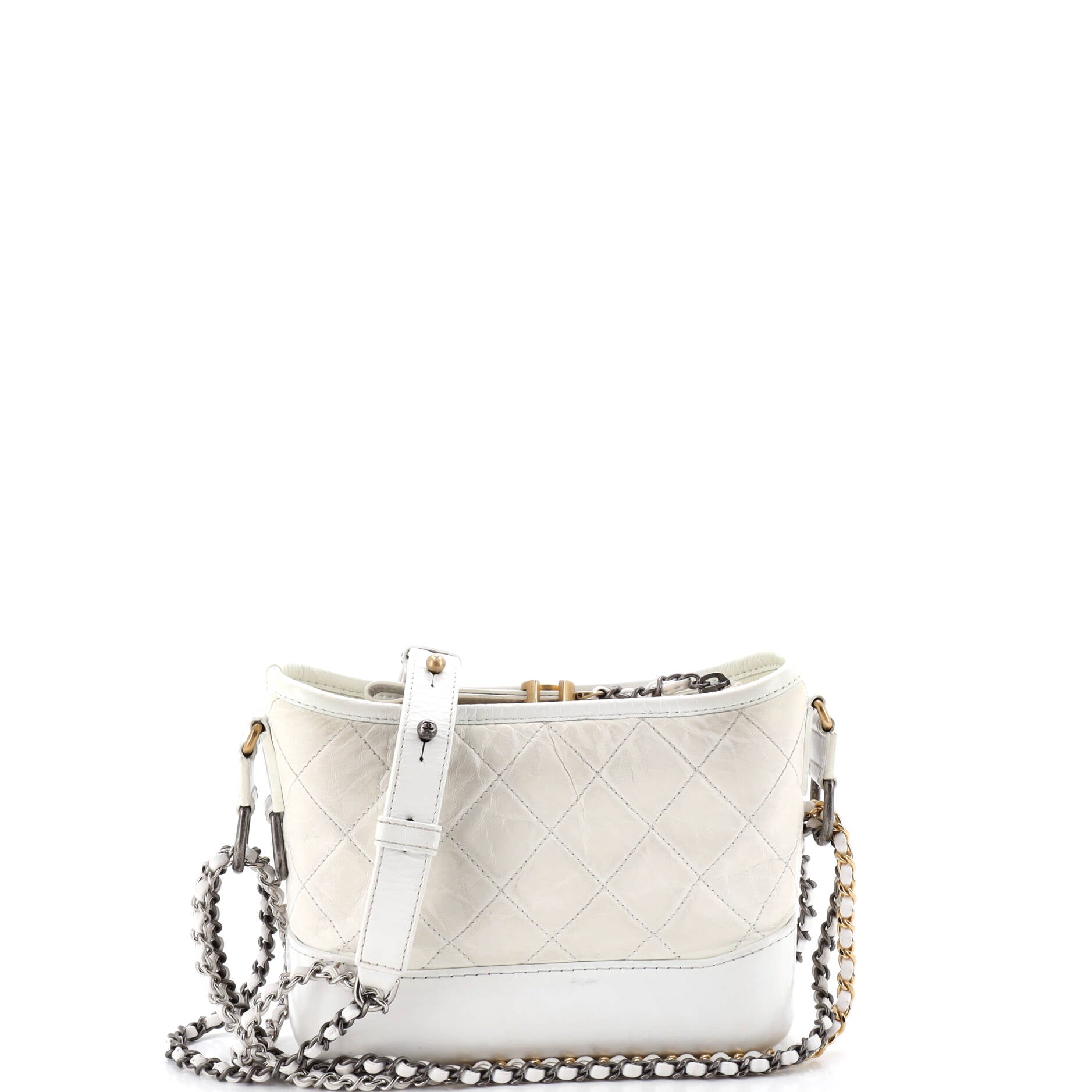 Gabrielle Hobo Quilted Aged Calfskin Small