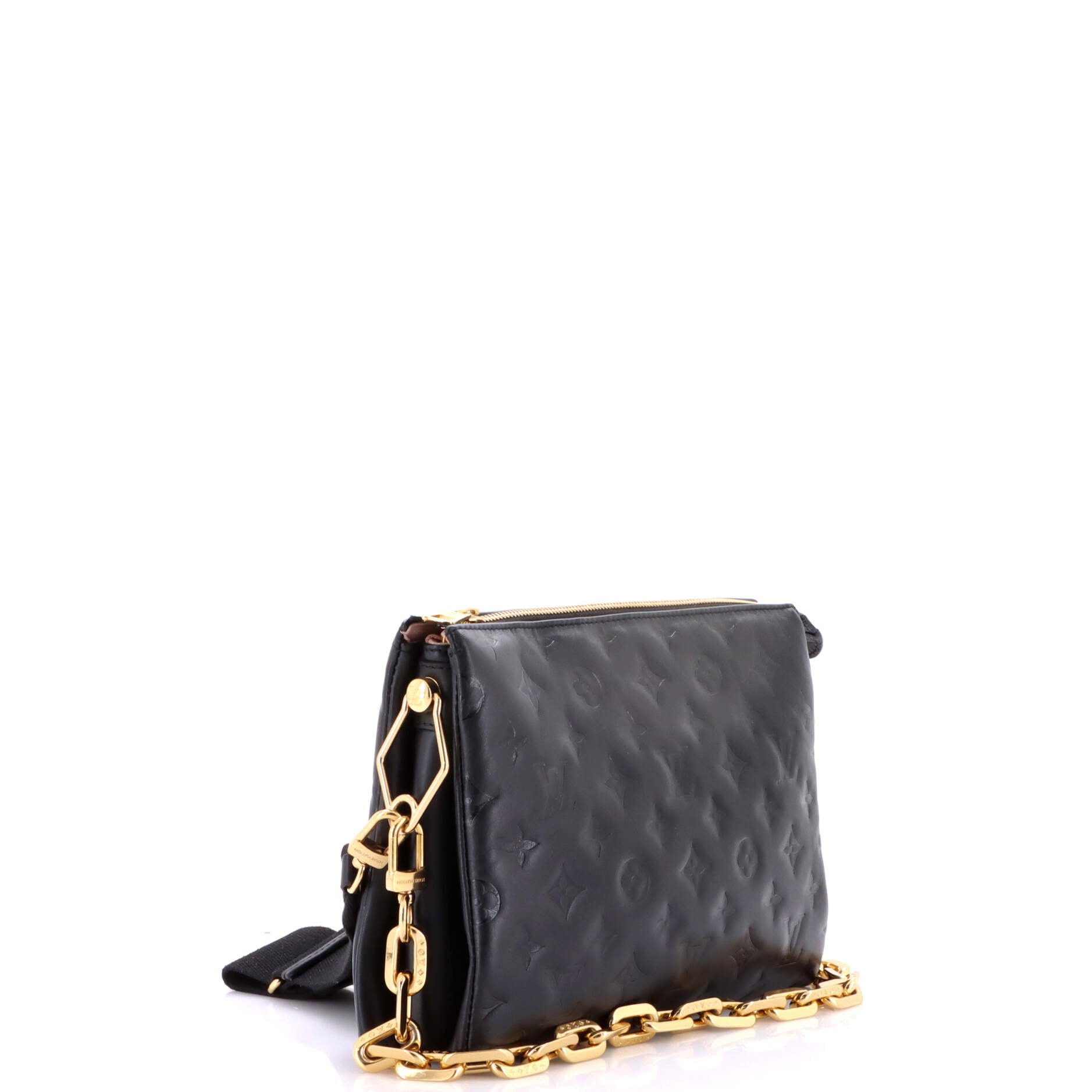 Coussin Bag Monogram Embossed Lambskin PM