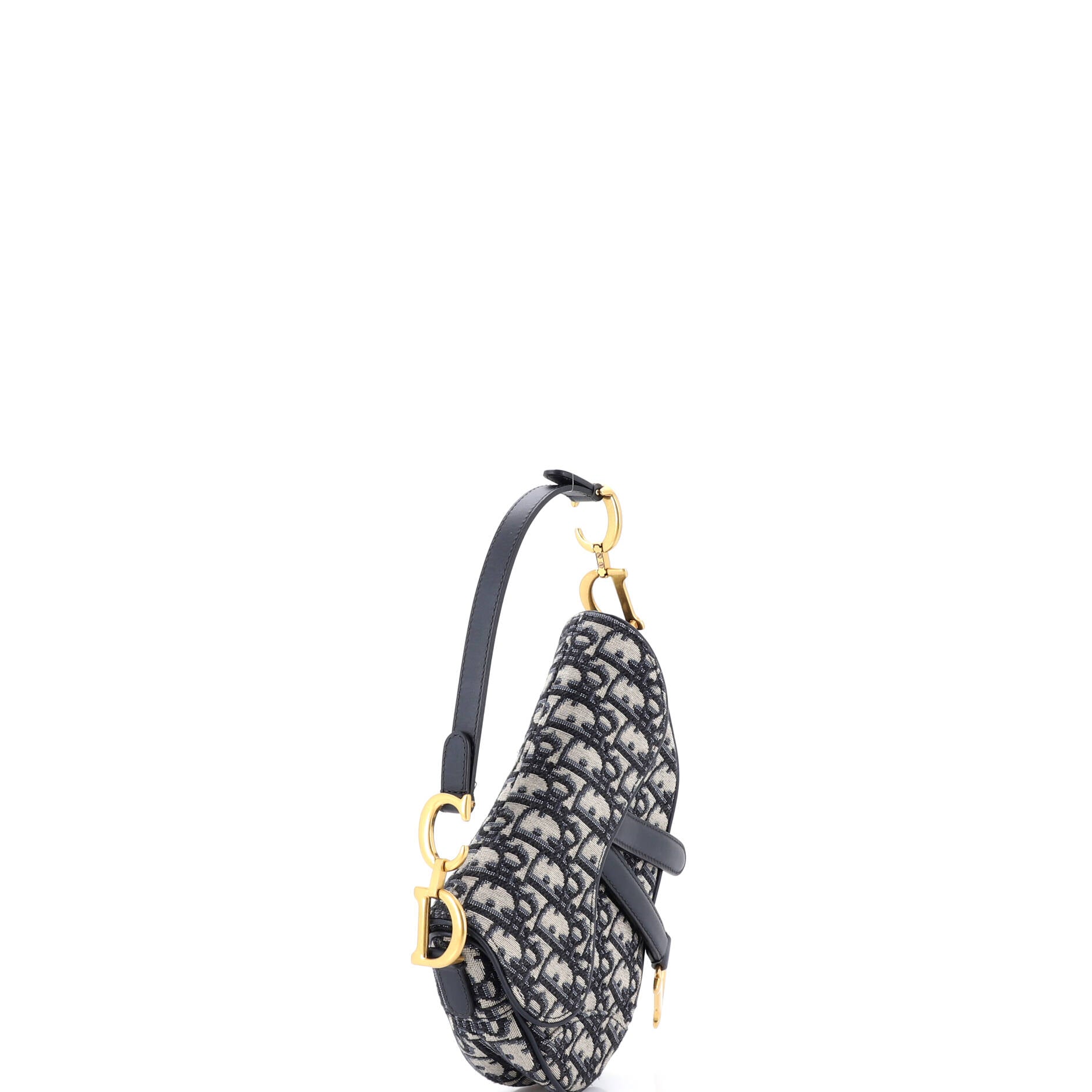 Saddle Handbag Oblique Canvas Mini