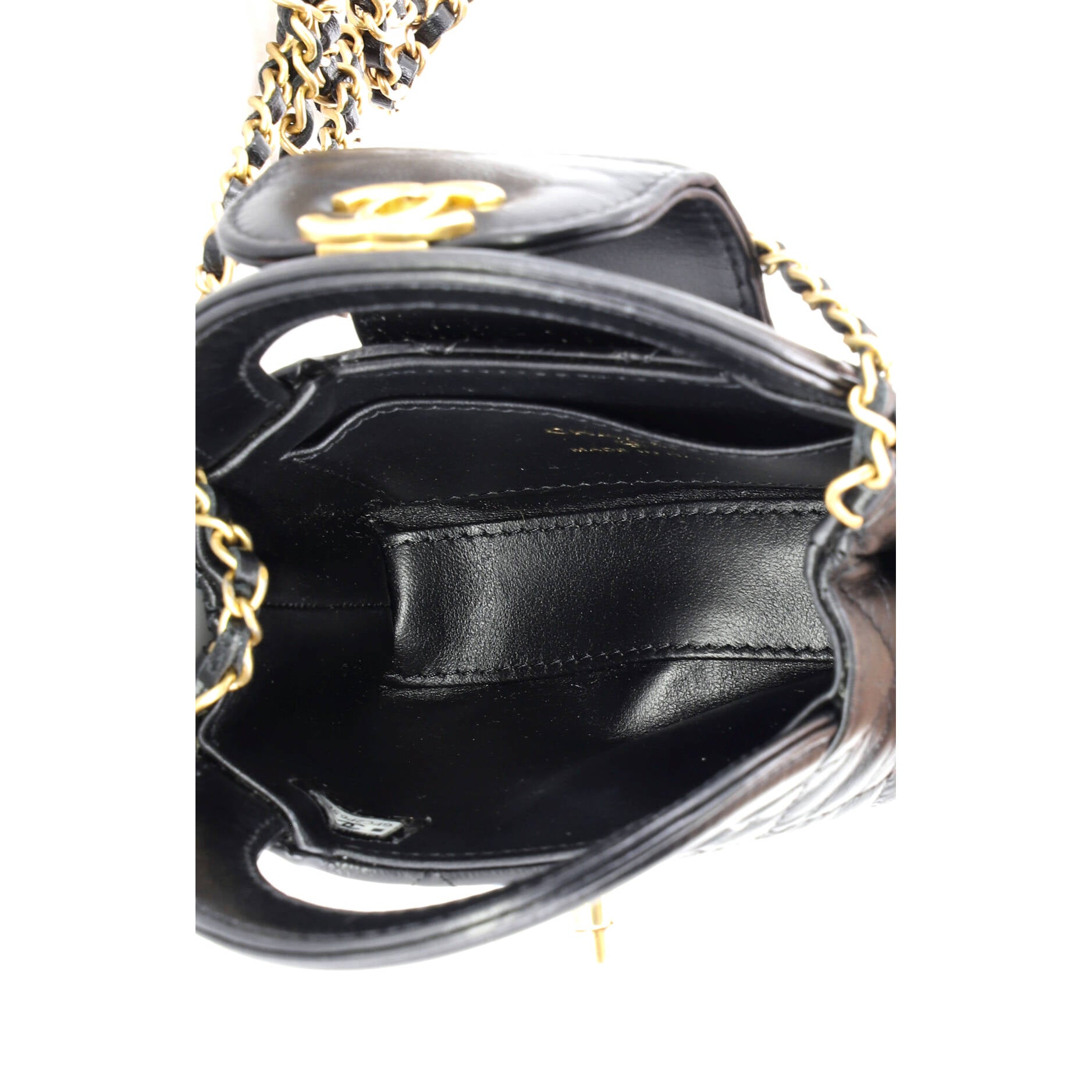 Kelly Top Handle Shopping Bag Quilted Shiny Aged Calfskin Nano