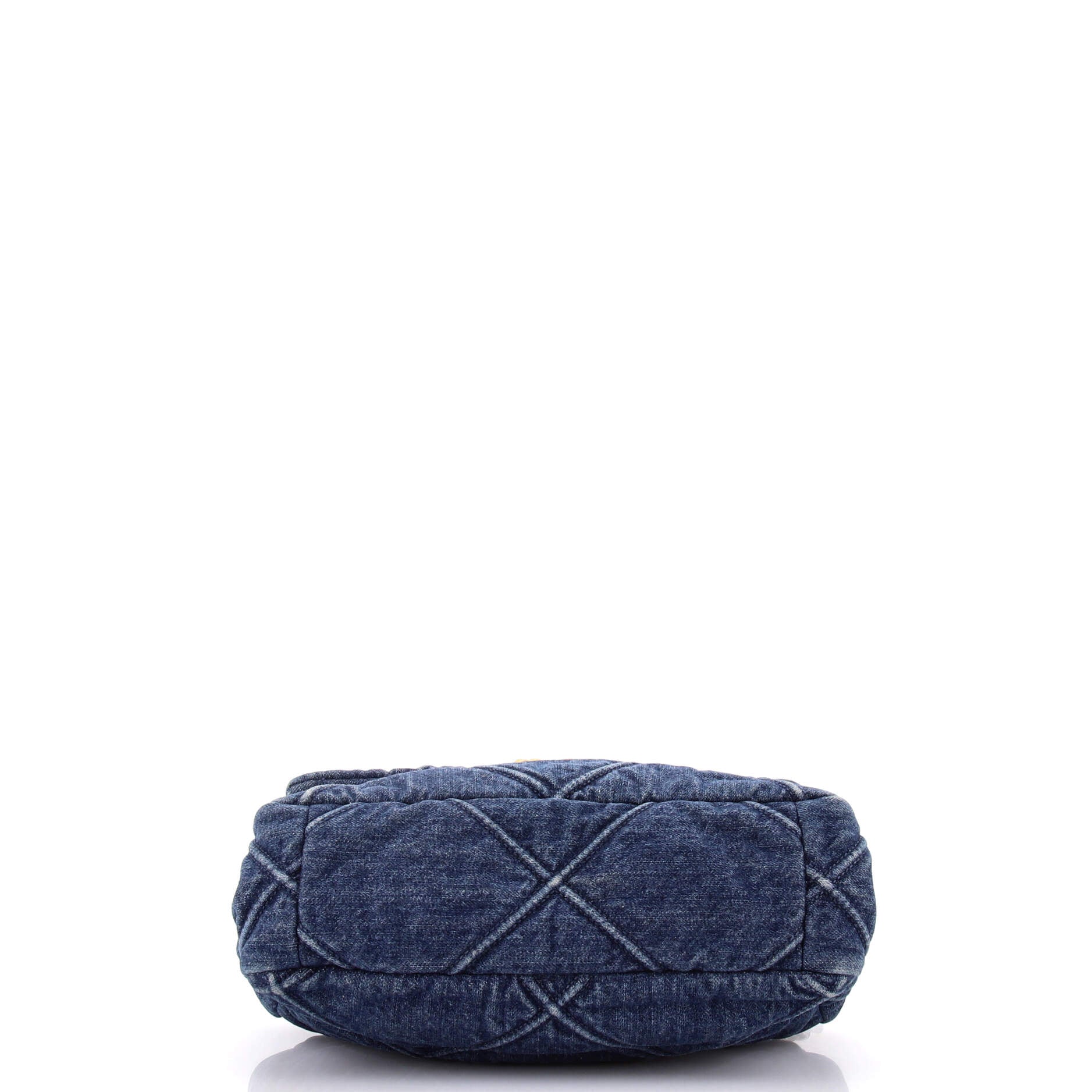 19 Flap Bag Quilted Denim Medium