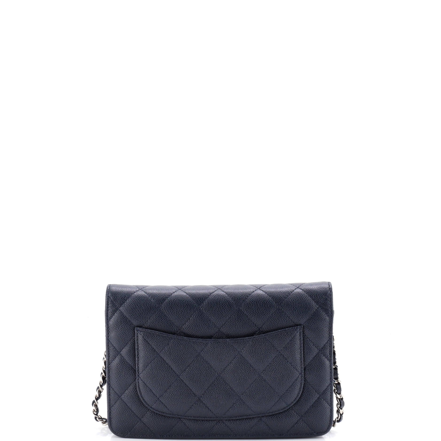 Wallet on Chain Quilted Caviar