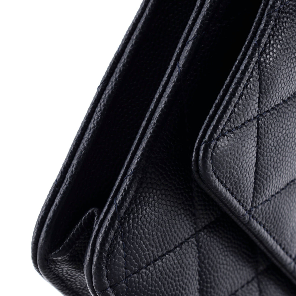 Wallet on Chain Quilted Caviar