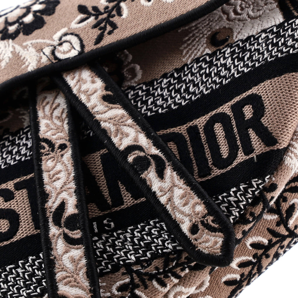 Saddle Bag Logo Embroidered Canvas Medium