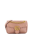 GG Marmont Flap Bag Matelasse Leather Small
