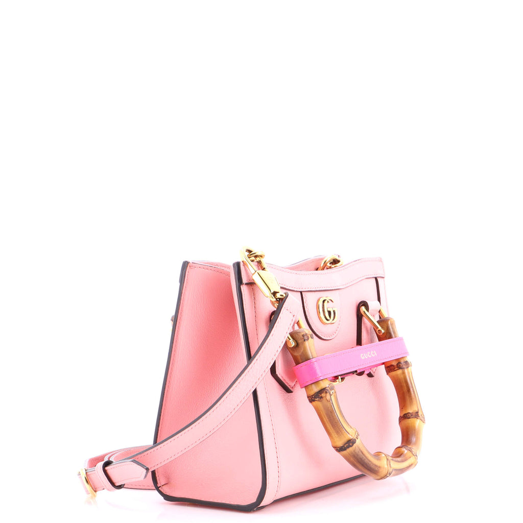 Diana NM Bamboo Handle Tote Leather Mini