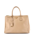 Double Zip Lux Tote Saffiano Leather Large