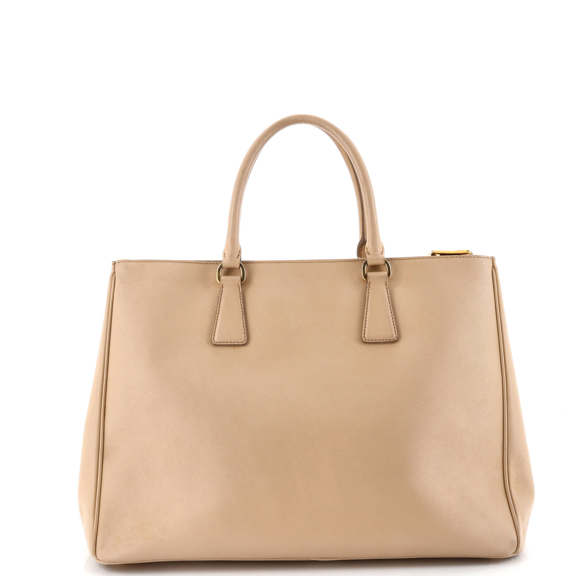 Double Zip Lux Tote Saffiano Leather Large