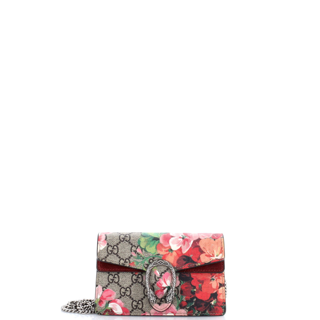 Dionysus Bag Blooms Print GG Coated Canvas Super Mini