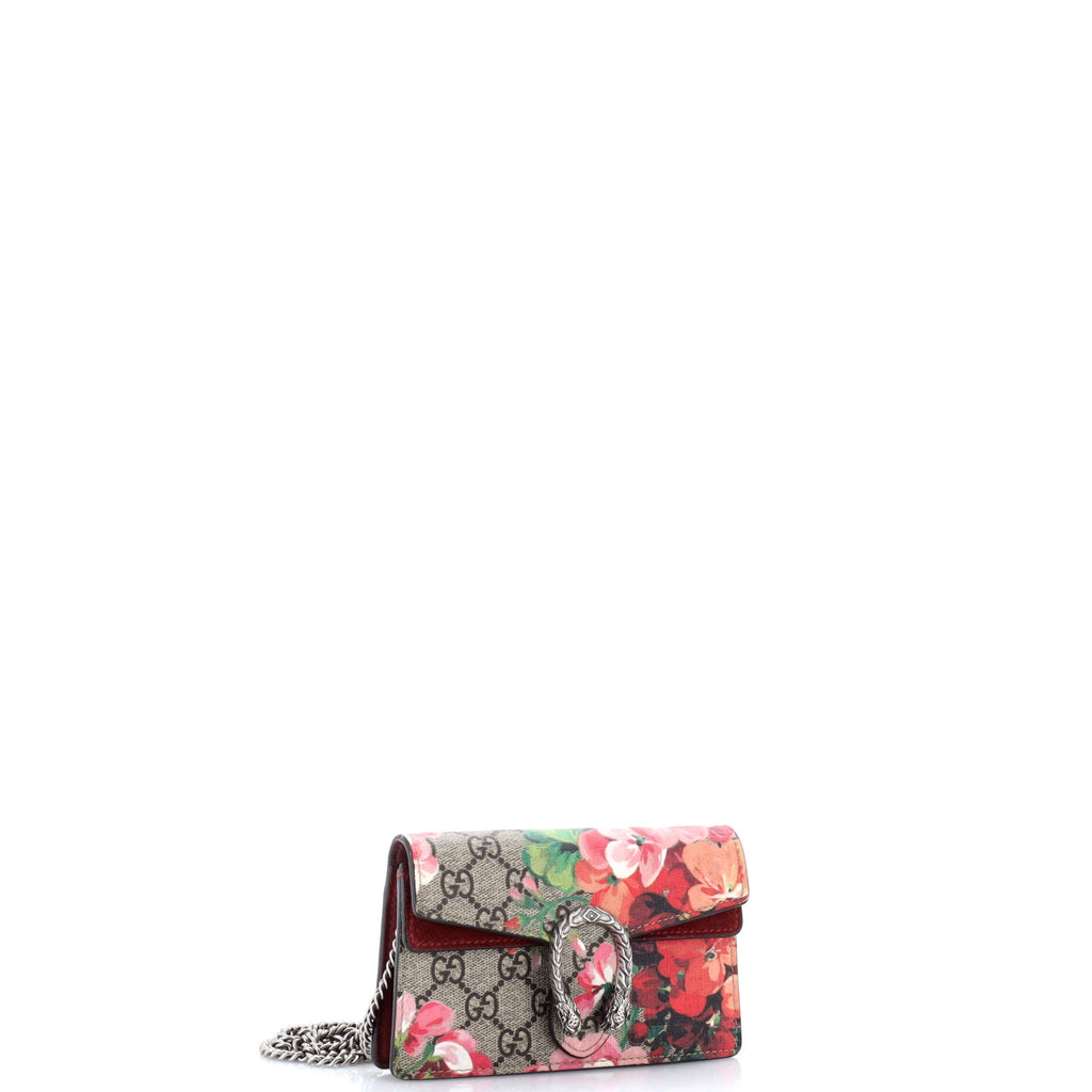 Dionysus Bag Blooms Print GG Coated Canvas Super Mini