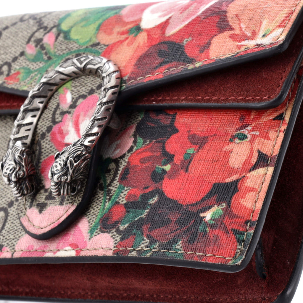 Dionysus Bag Blooms Print GG Coated Canvas Super Mini