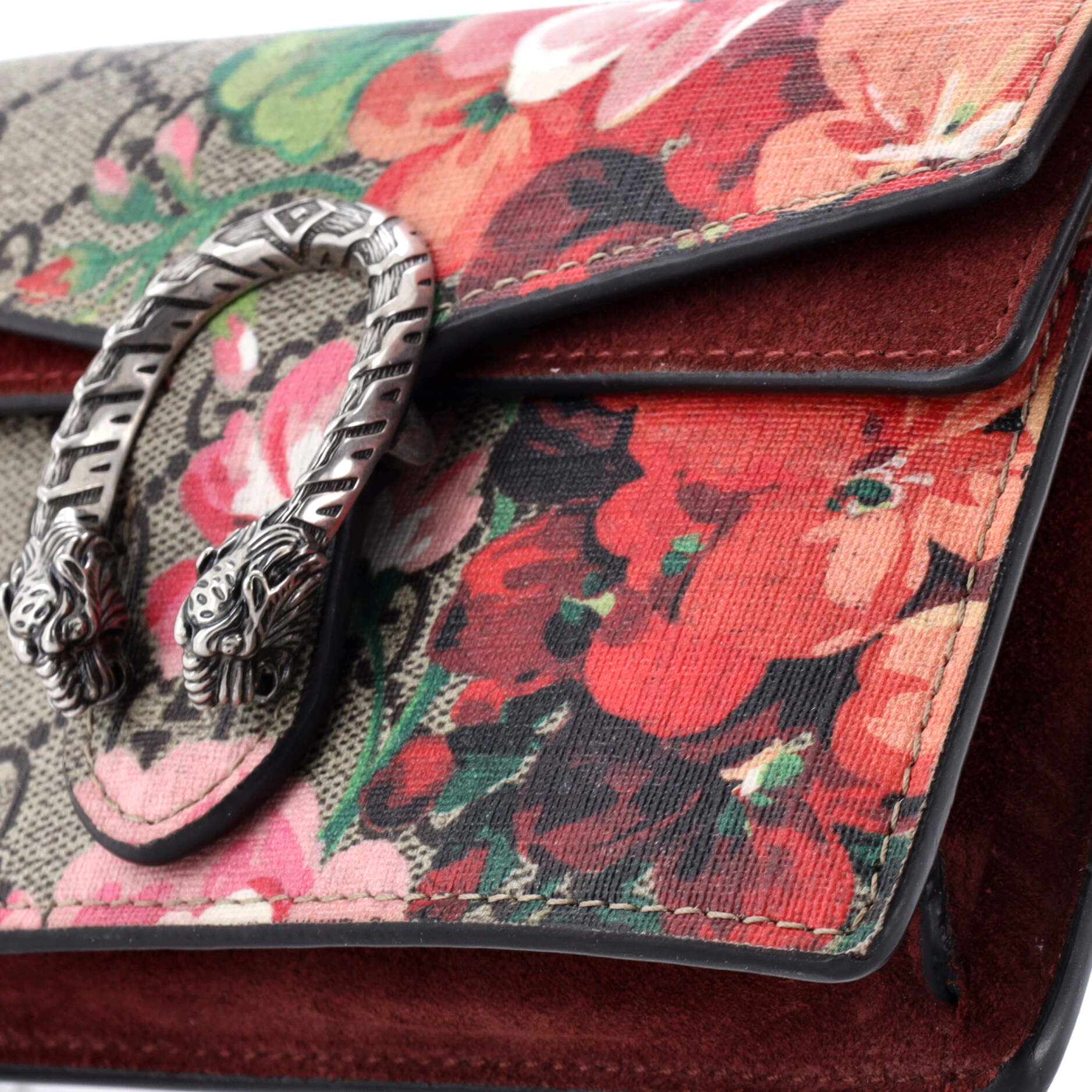 Dionysus Bag Blooms Print GG Coated Canvas Super Mini