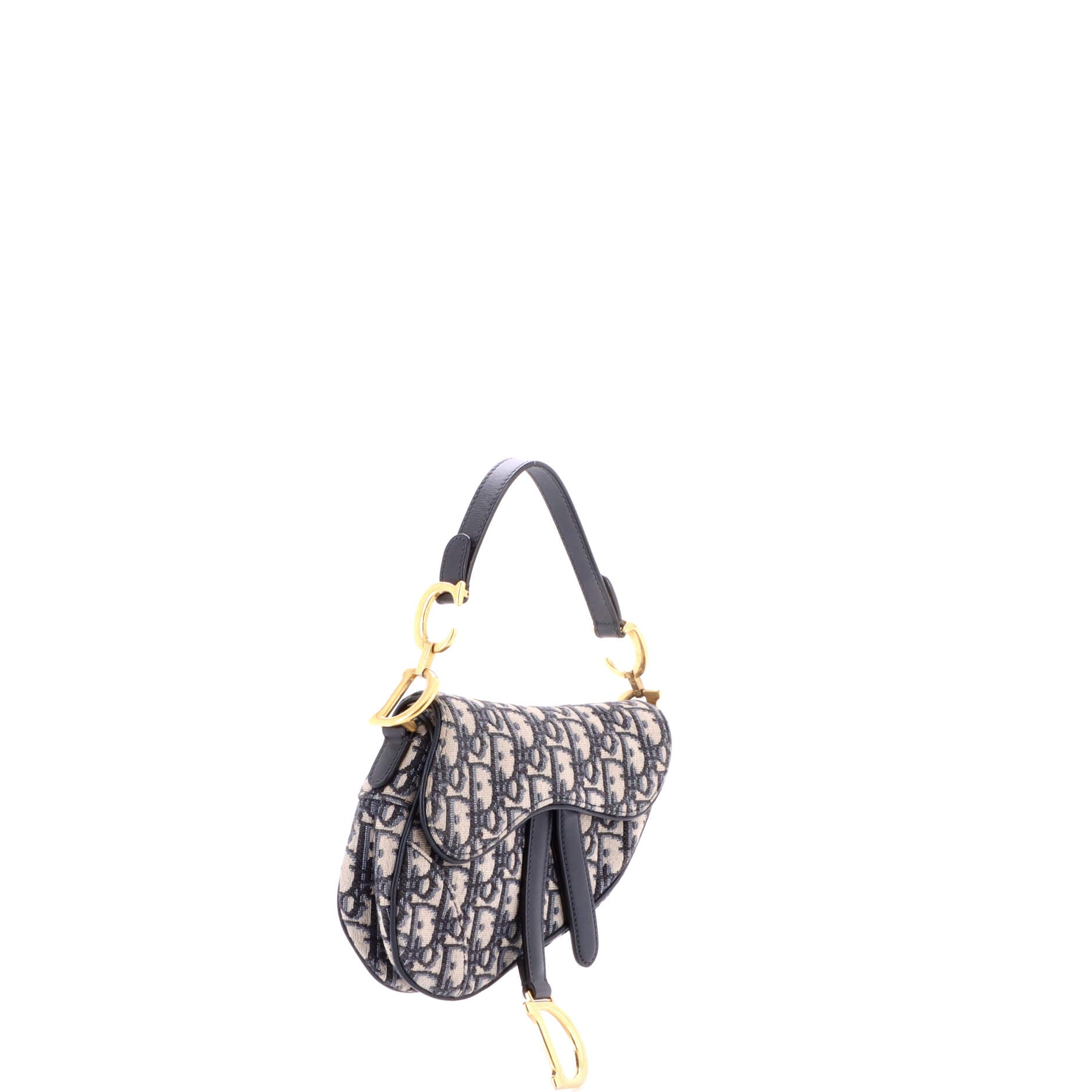 Saddle Handbag Oblique Canvas Mini
