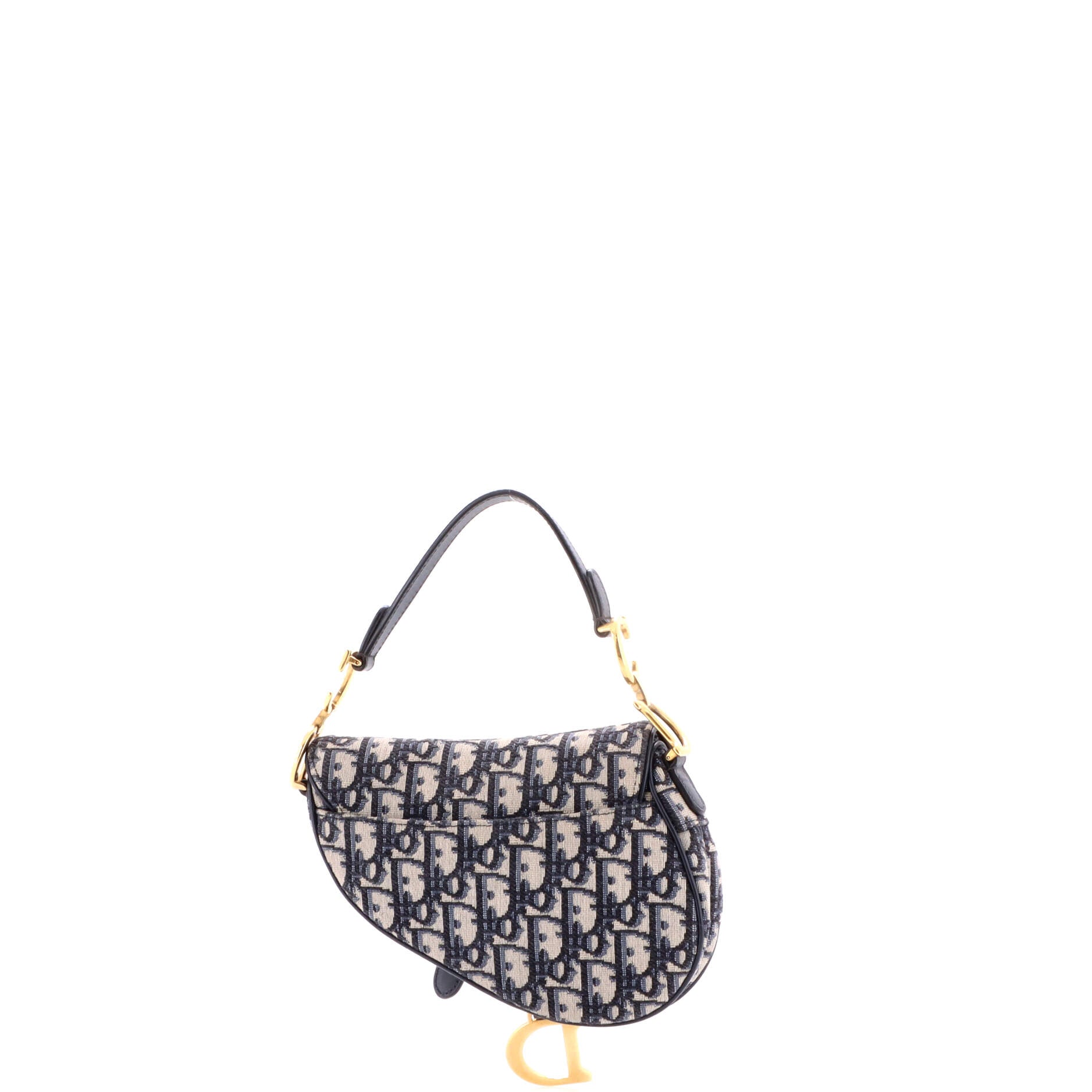 Saddle Handbag Oblique Canvas Mini