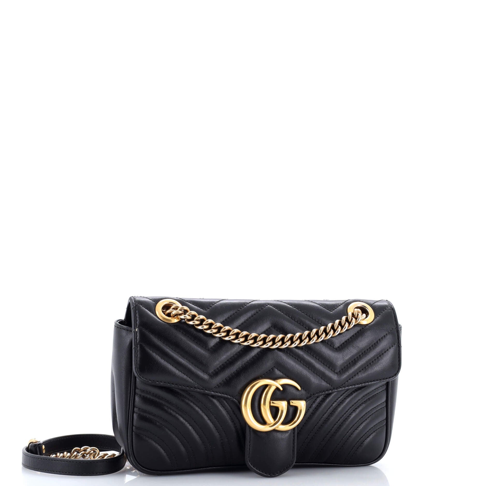 GG Marmont Flap Bag Matelasse Leather Medium