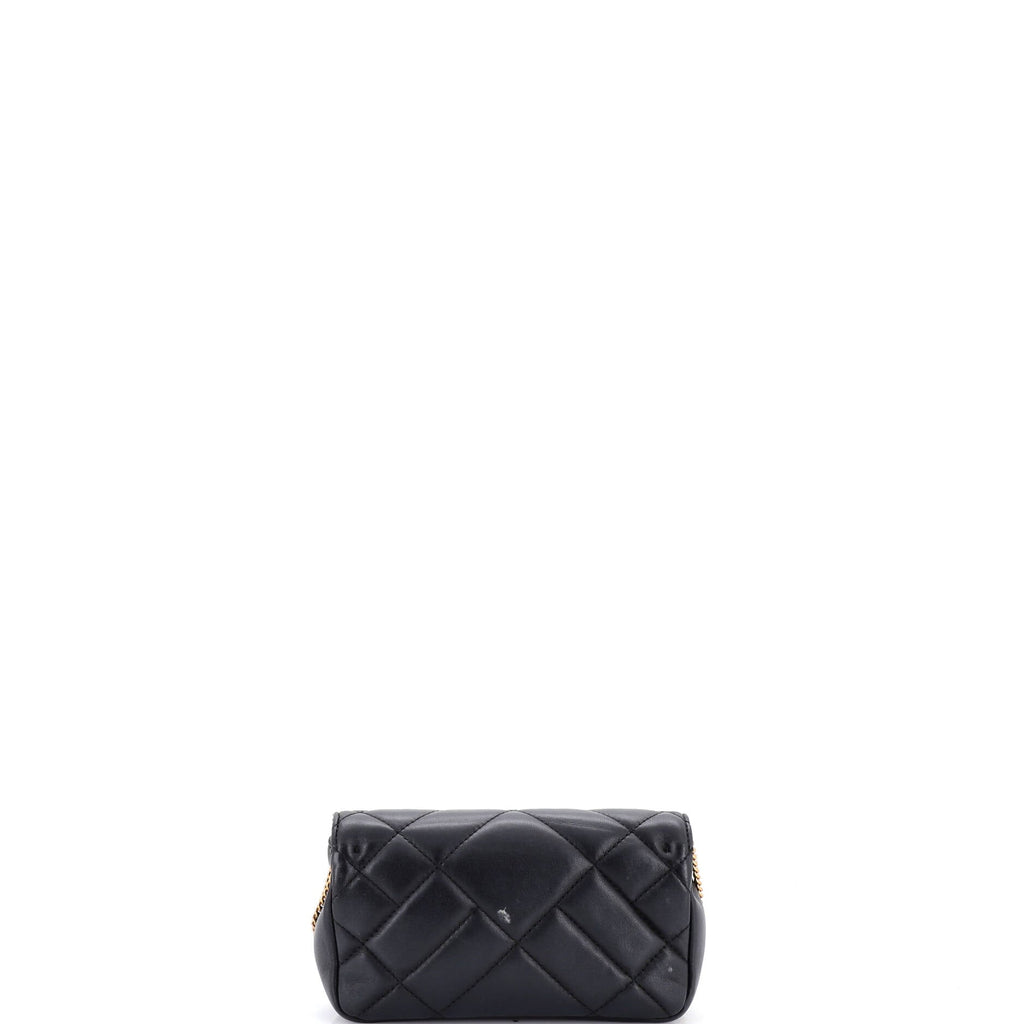 Medusa Icon Chain Flap Bag Quilted Leather Mini