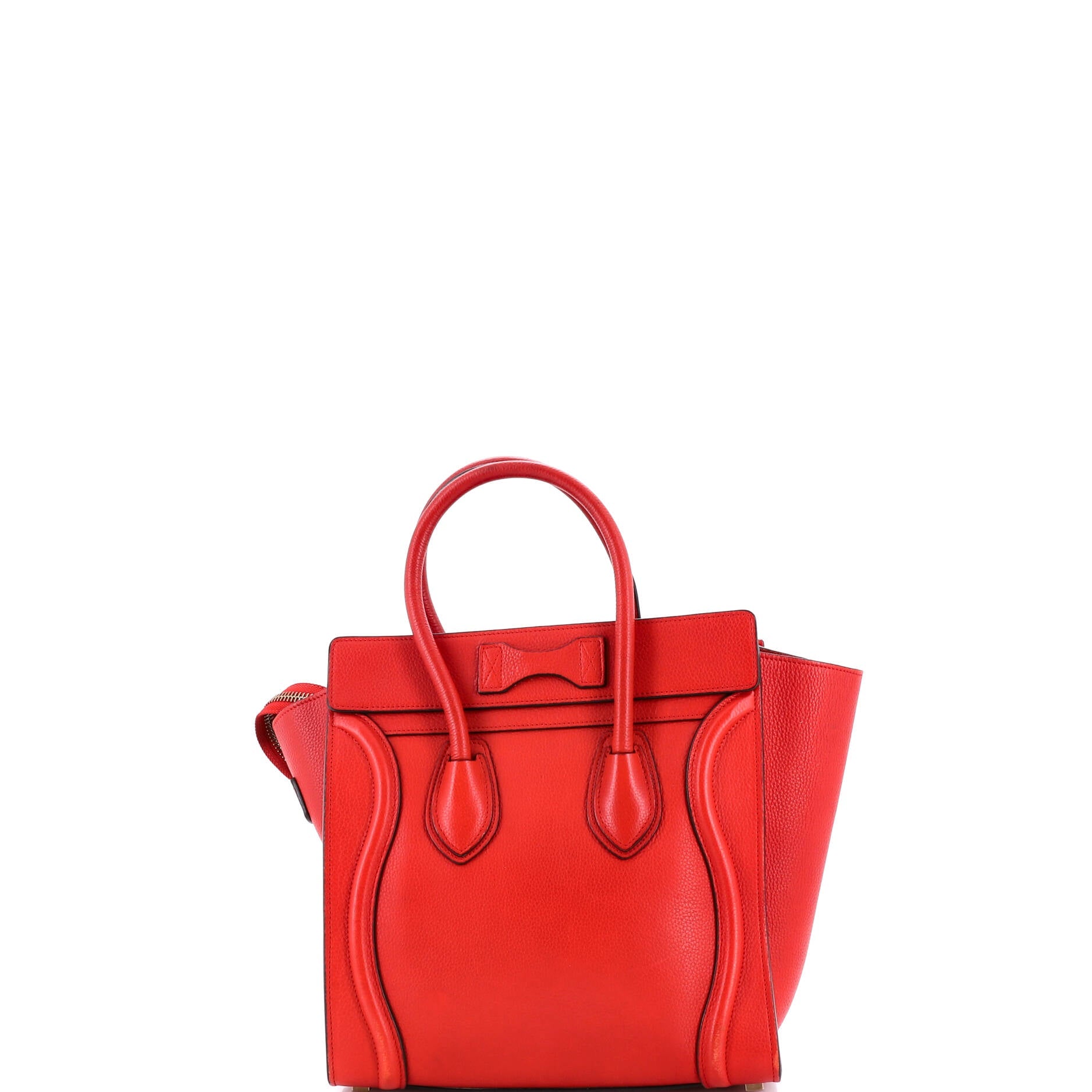 Luggage Bag Grainy Leather Micro