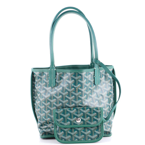 Anjou Reversible Tote Coated Canvas Mini