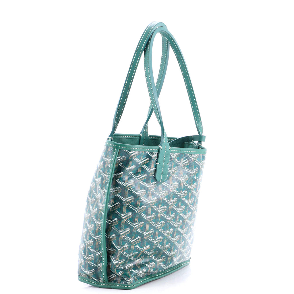 Anjou Reversible Tote Coated Canvas Mini