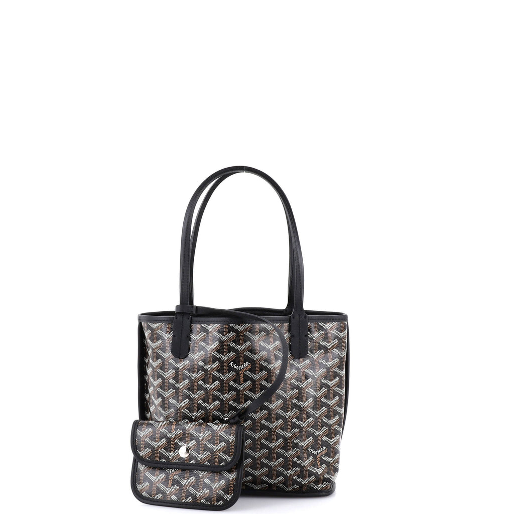 Anjou Reversible Tote Coated Canvas Mini