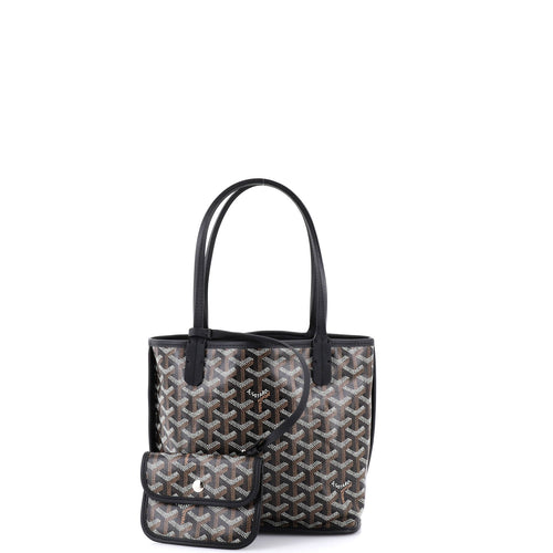 Anjou Reversible Tote Coated Canvas Mini