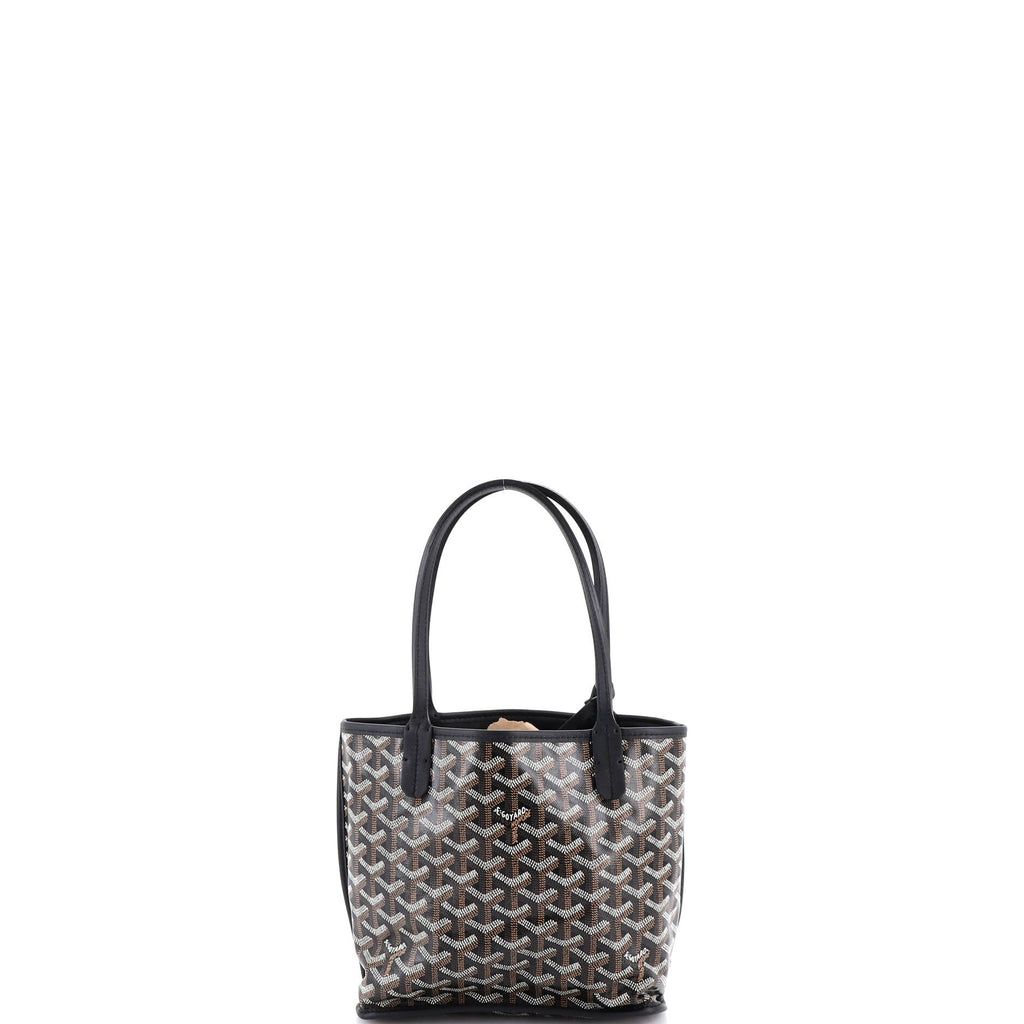 Anjou Reversible Tote Coated Canvas Mini