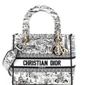 Lady D-Lite Bag Embroidered Canvas Medium