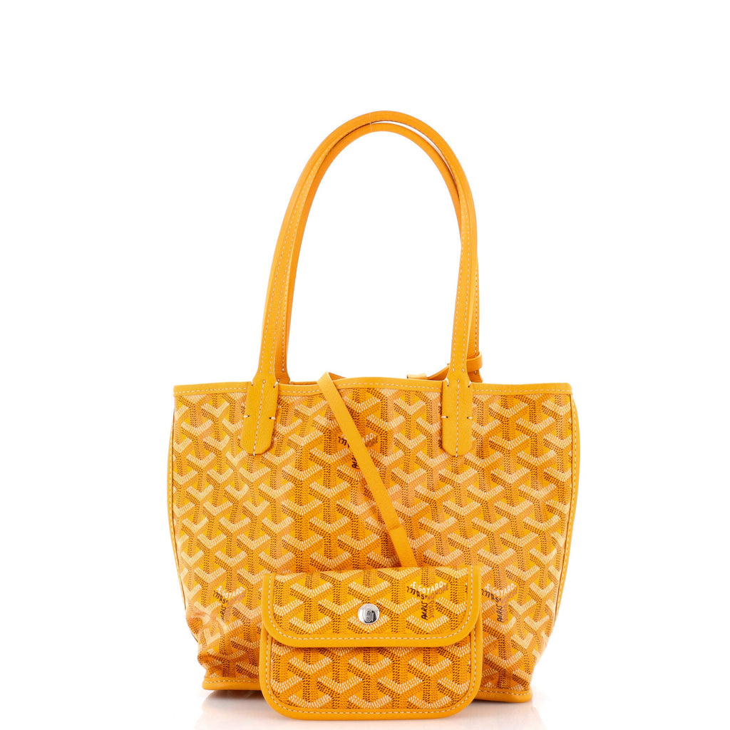 Anjou Reversible Tote Coated Canvas Mini