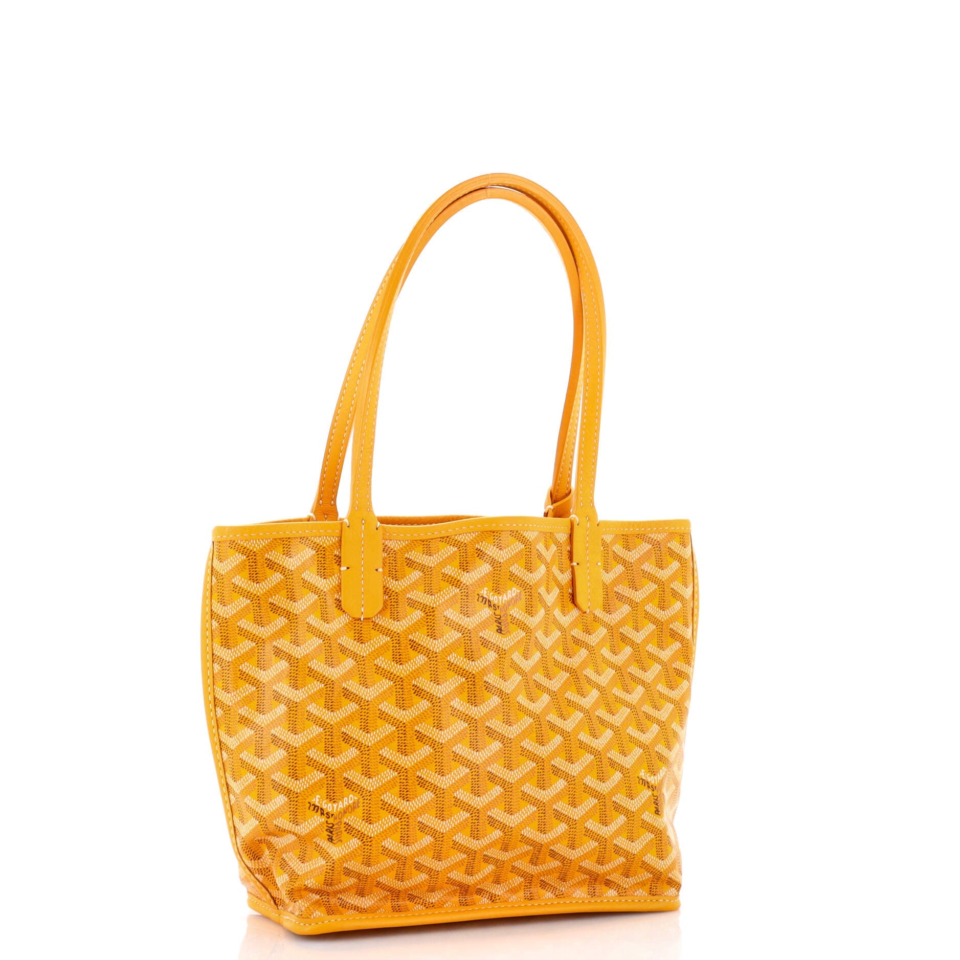 Anjou Reversible Tote Coated Canvas Mini