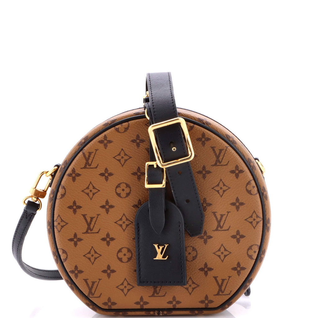 Petite Boite Chapeau Bag Reverse Monogram Canvas