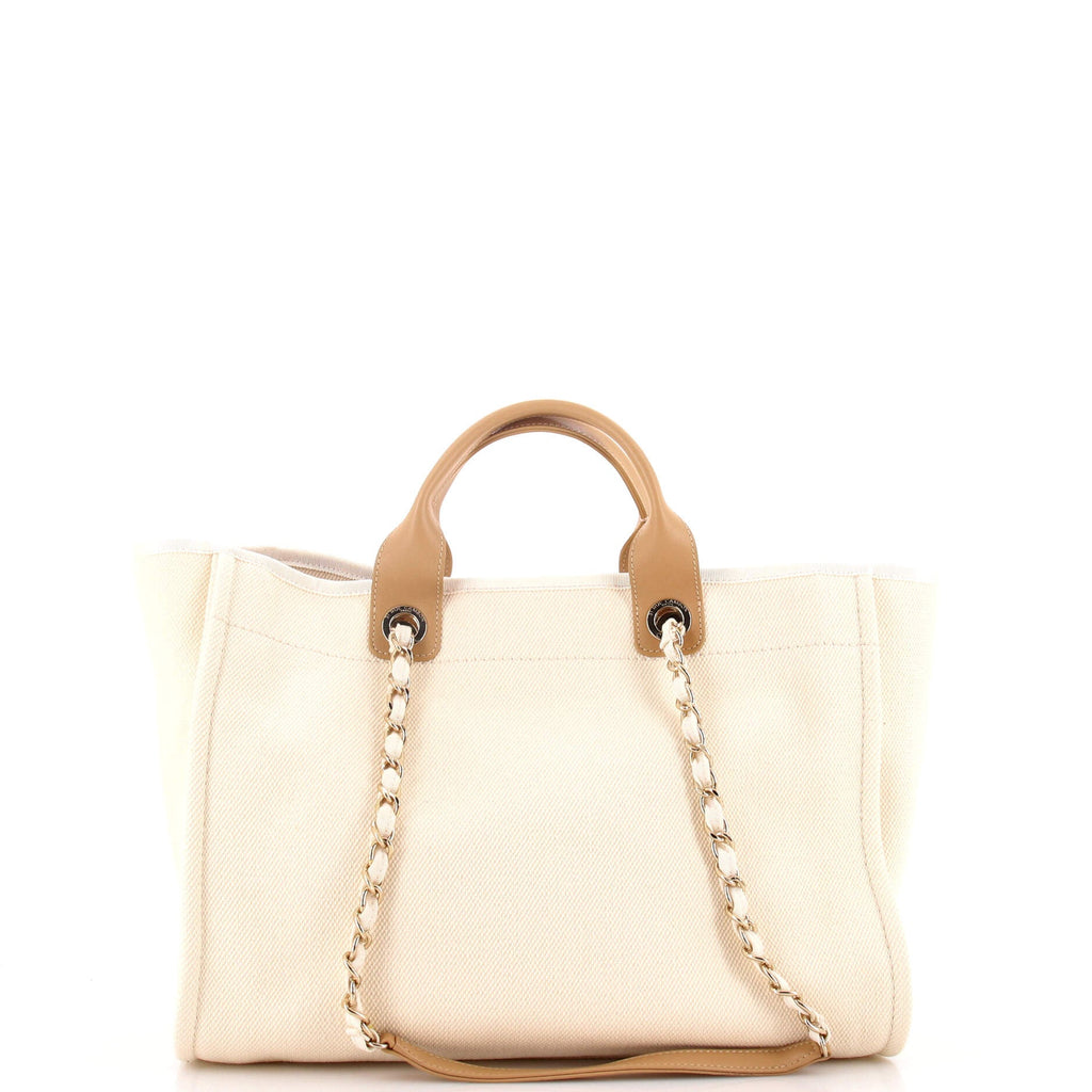 Deauville Tote Pearl Embellished Canvas Medium