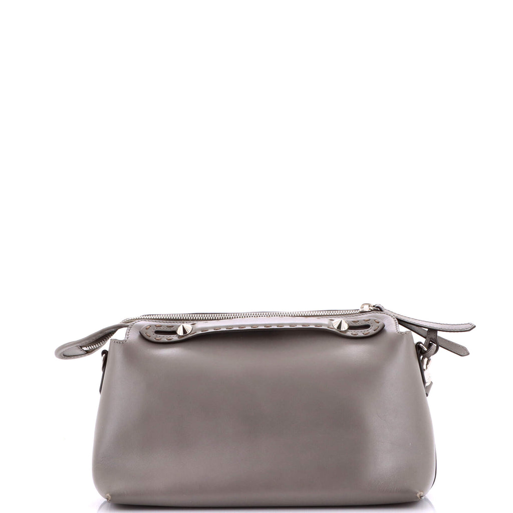 Logo By The Way Satchel Embossed Leather Medium