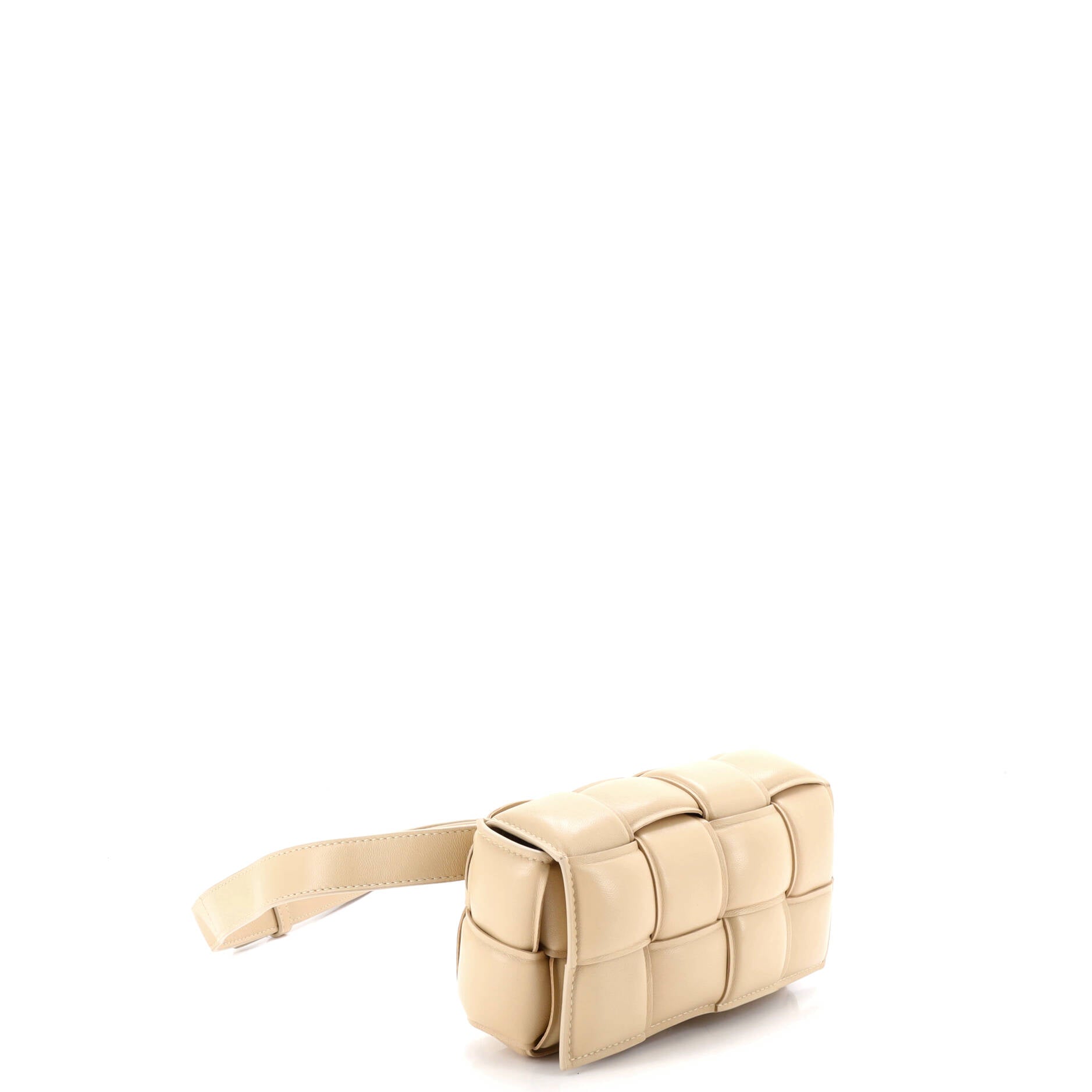 Cassette Belt Bag Padded Intrecciato Leather