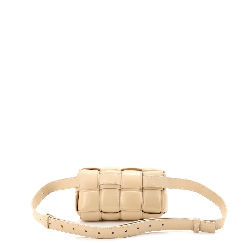 Cassette Belt Bag Padded Intrecciato Leather