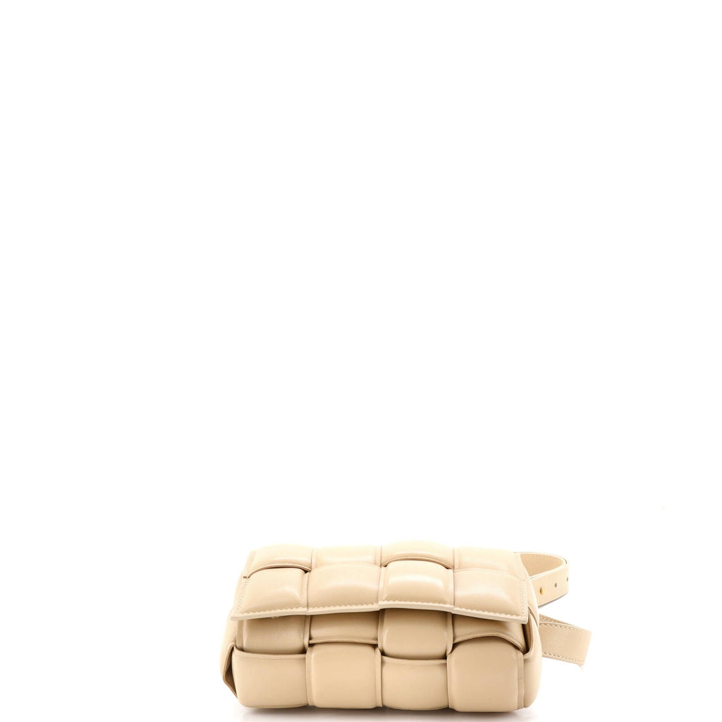 Cassette Belt Bag Padded Intrecciato Leather