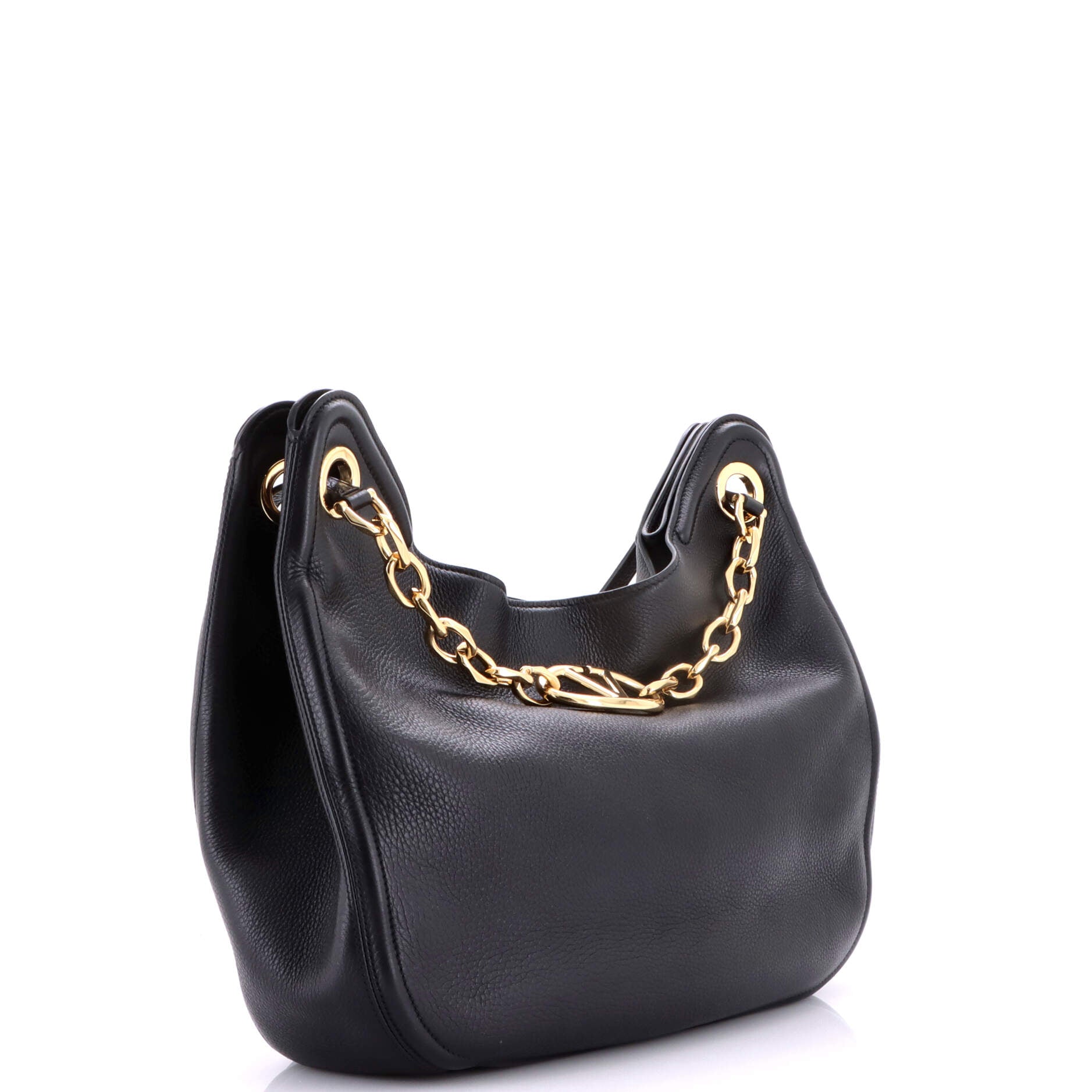 VLogo Moon Tote Leather Medium