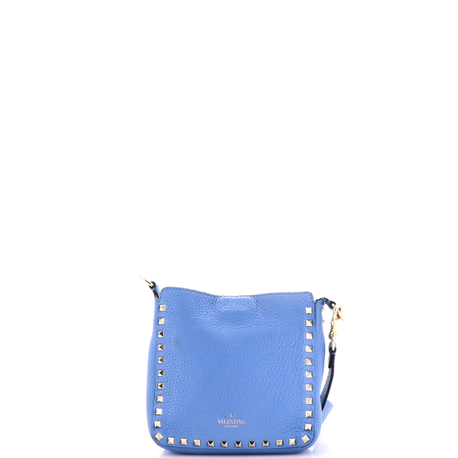 Rockstud Flip Lock Messenger Bag Leather Mini